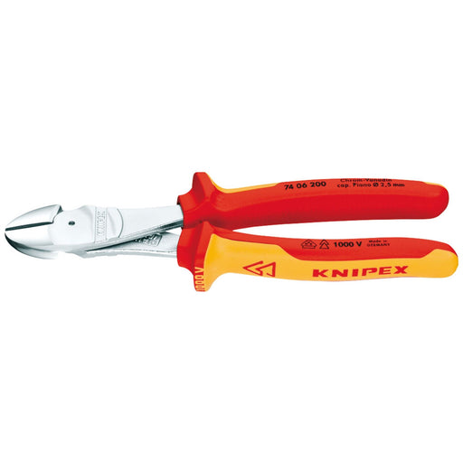 Draper Knipex 74 06 200 Fully Insulated High Leverage Diagonal Side Cutter, 200m Draper - Dynamic Drive