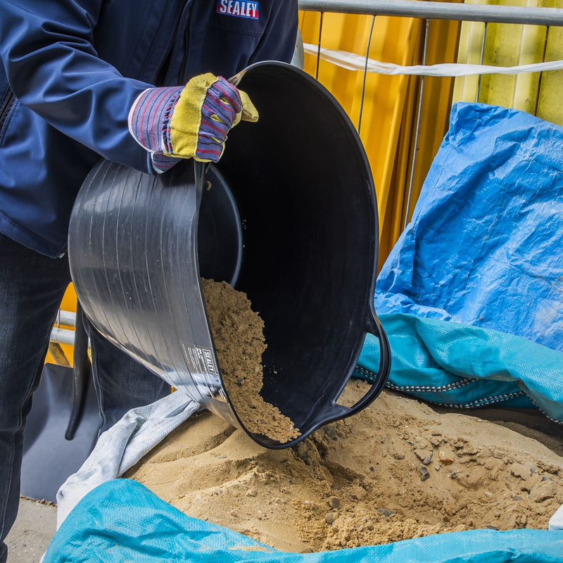 Sealey Heavy-Duty Flexi Tub 40L Black SFT40 Sealey - Dynamic Drive