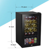 Baridi 24 Bottle Tabletop Wine Fridge & Cooler DH9 Baridi - Dynamic Drive