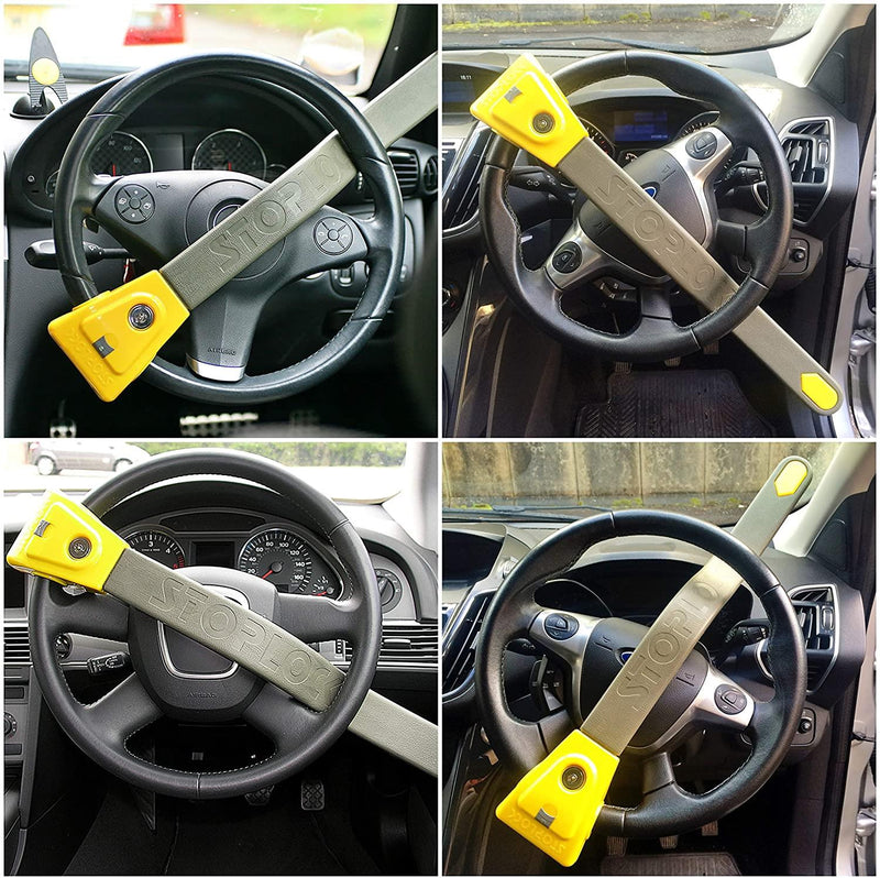 StopLock Original High Security with LED Car Van Anti Theft Steering Wheel Lock Stoplock  - Dynamic Drive