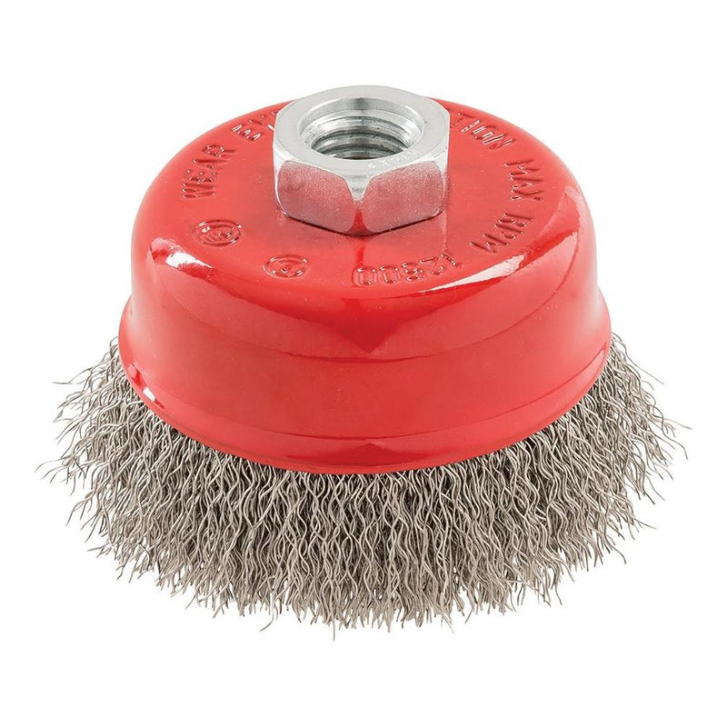 Silverline Stainless Steel Crimp Cup 75mm Silverline - Dynamic Drive