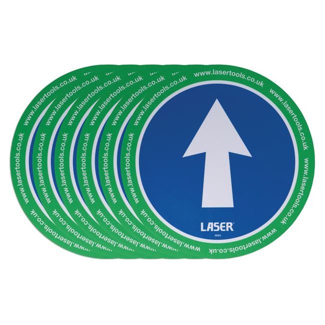 Laser Laser Tools Floor Sticker Arrow Direction 6pc 8064 Laser - Dynamic Drive