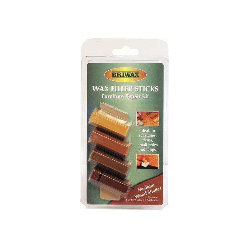 Briwax Wax Filler Sticks Medium Wood Shades (Pack 4) Briwax - Dynamic Drive