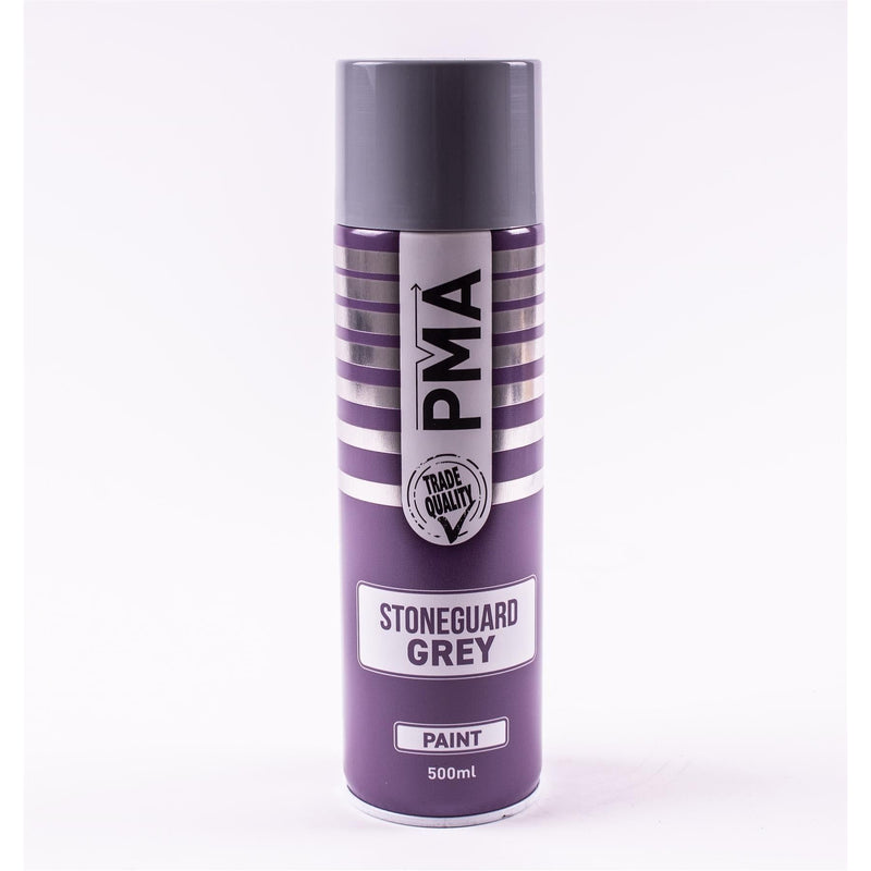 2 x PMA Professional Stone Guard Grey 500ml Spray Paint High Coverage PMA - Dynamic Drive