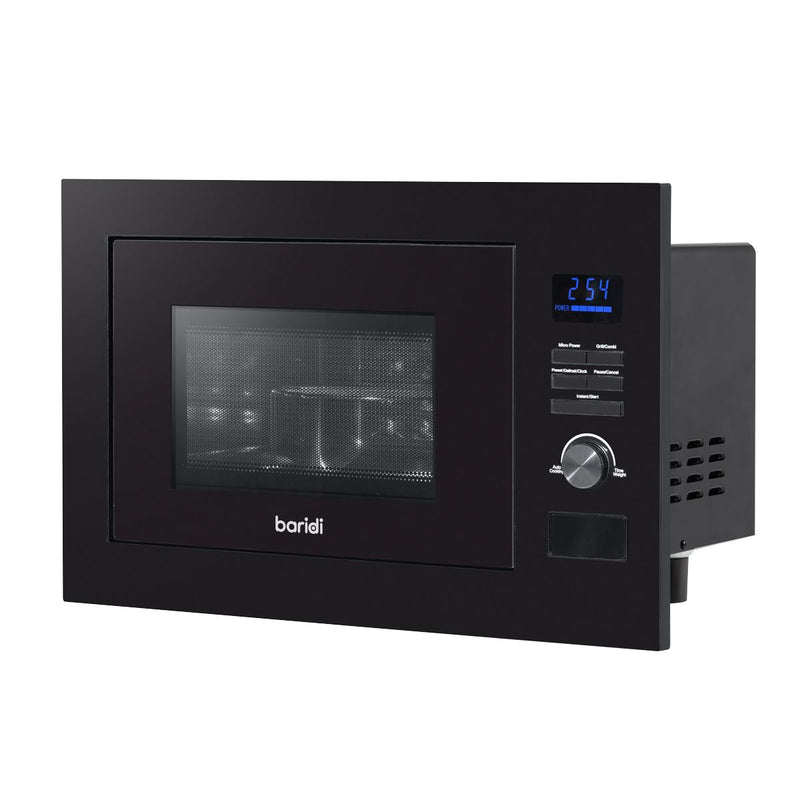 Baridi Integrated Microwave Oven with Grill 25L Capacity 900W - Black Baridi - Dynamic Drive