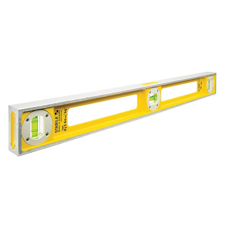 Stabila 83S Level Double Plumb 3 Vial 2544 60cm Stabila - Dynamic Drive