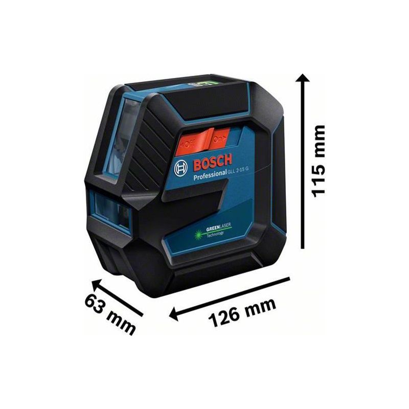 Bosch GLL 2-15 G Professional Line Laser + Universal Mount & Tripod Bosch - Dynamic Drive