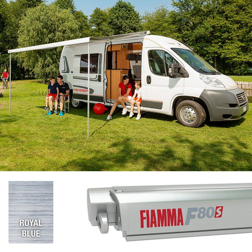 Fiamma Titanium F80S 370 Royal Blue Fabric Fiamma - Dynamic Drive