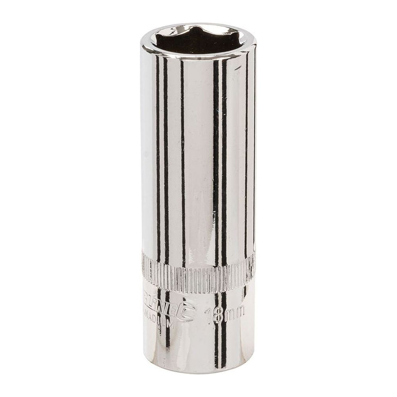 Silverline Deep Socket 1/2" Drive 6pt Metric 18mm Silverline - Dynamic Drive
