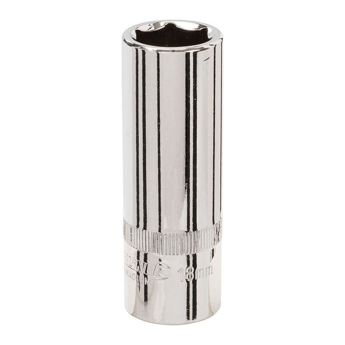 Silverline Deep Socket 1/2" Drive 6pt Metric 18mm Silverline - Dynamic Drive