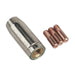 Sealey Conical Nozzle x 1 Contact Tip 0.6mm x 3 MB14 MIG953 Sealey - Dynamic Drive