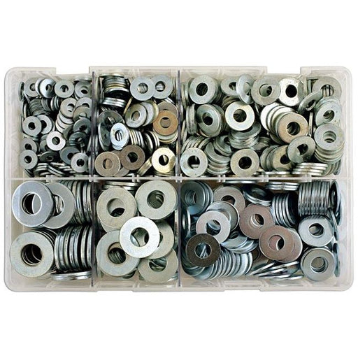 Connect Assorted Imperial Table 4 Flat Washers 800pc 31865 Tool Connection - Dynamic Drive