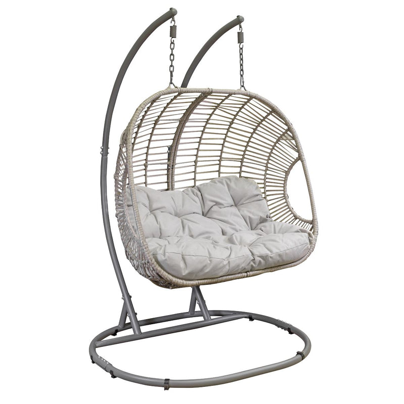 Dellonda Double Swinging Egg Chair with Cushion DG61 Dellonda - Dynamic Drive