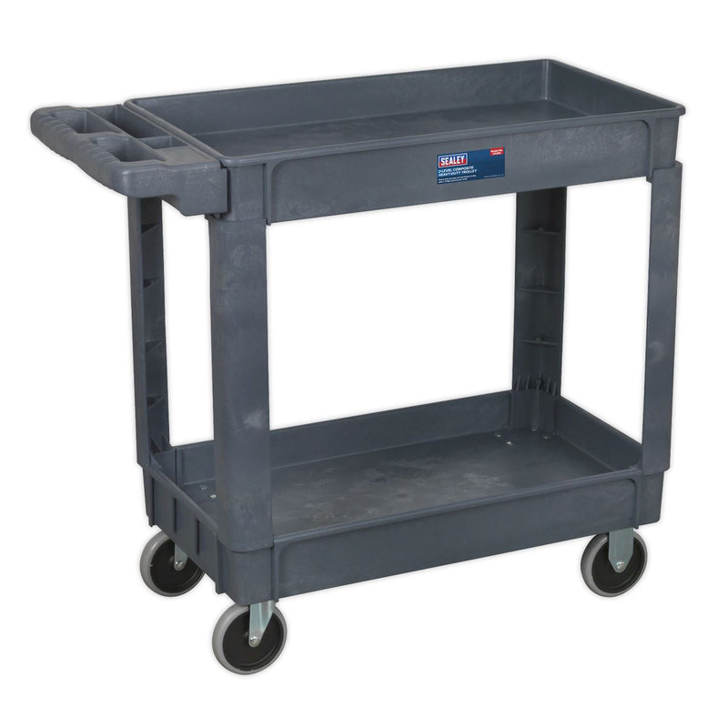 Sealey Trolley 2-Level Composite Heavy-Duty CX202 Sealey - Dynamic Drive
