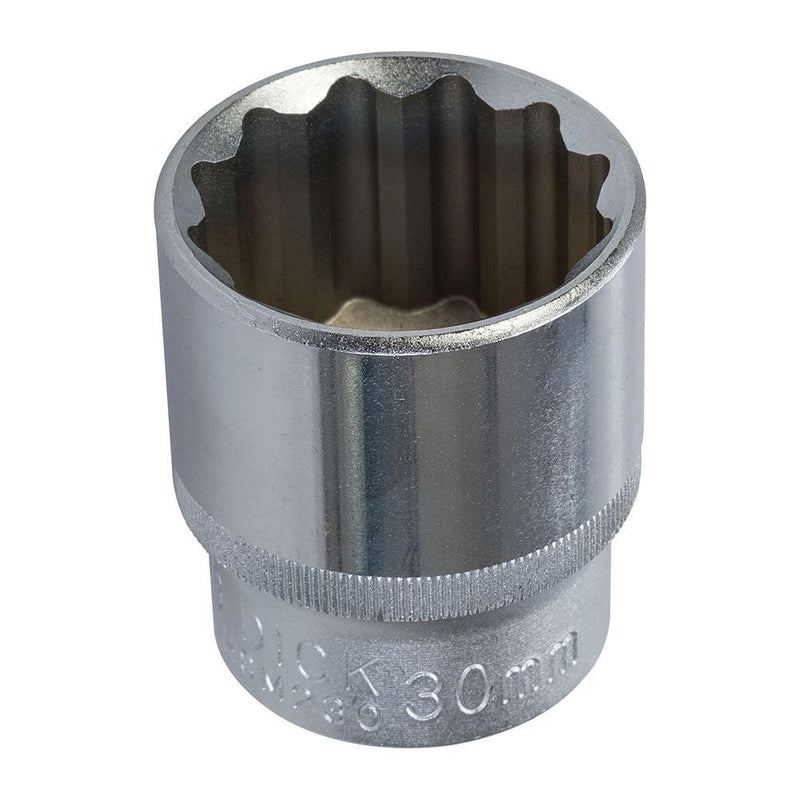 King Dick Socket SD 1/2" Metric 12pt 30mm King Dick - Dynamic Drive