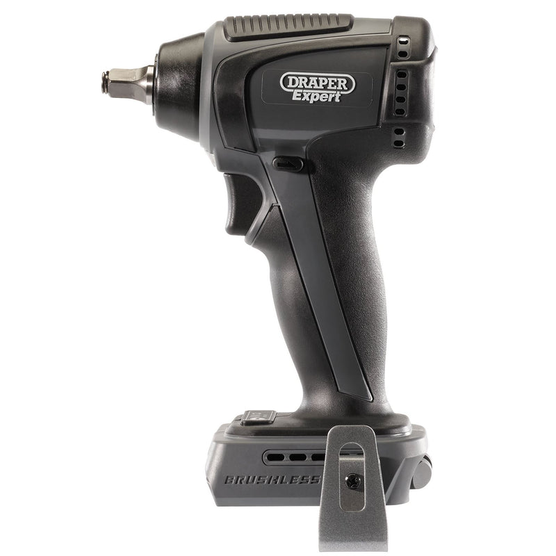 Draper XP20 20V Brushless Impact Wrench, 3/8" Sq. Dr., 250Nm (Sold Bare) 79896 Draper - Dynamic Drive