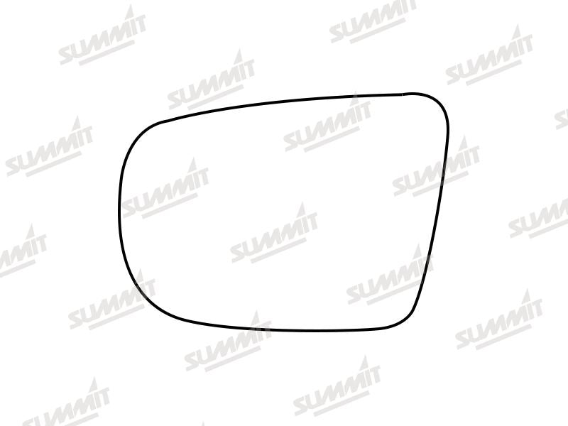 Summit Stick-On Standard Mirror Glass fits Subaru Legacy 03 to 09 LHS Summit - Dynamic Drive