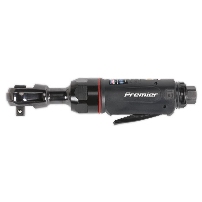 Sealey Premier 3/8" Square Drive Mini Air Ratchet Wrench Mechanic Workshop Sealey  - Dynamic Drive