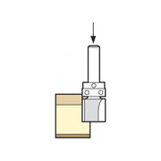Trend 46/90 x 1/4 TCT 90° Shank Mounted Template Profiler 15.9 x 25mm Trend - Dynamic Drive