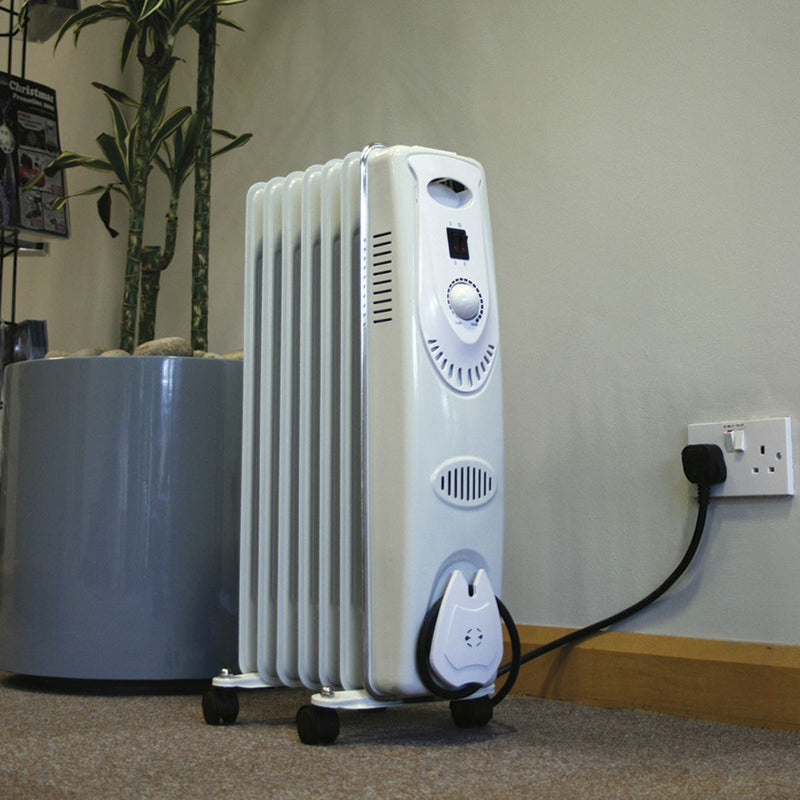 Sealey Oil Filled Radiator 1500W/230V 7-Element RD1500 Sealey - Dynamic Drive
