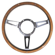 Classic 15" Traditional Classic Riveted Woodrim Semi Dished Steering Wheel Mountney Classic  - Dynamic Drive