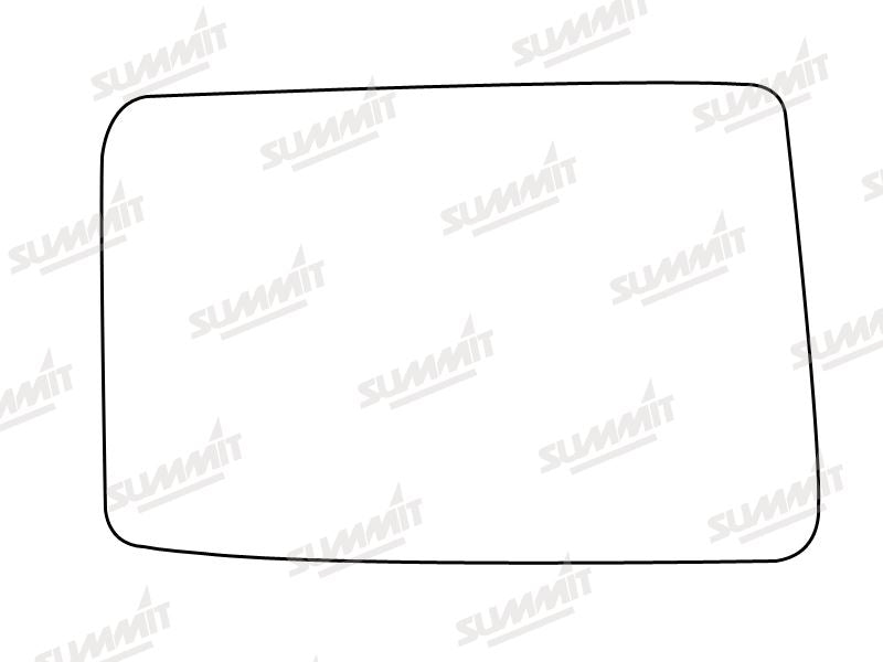 Summit Stick-On Standard Mirror Glass fits Vauxhall Carlton 92 on RHS Summit - Dynamic Drive