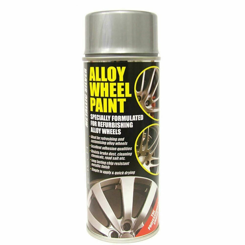 E-Tech Professional Alloy Wheel Silver Paint + Lacquer 400ml Aerosol Cans E-Tech - Dynamic Drive