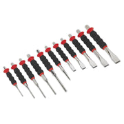Sealey Sheathed Punch & Chisel Set 11pc AK9135 Sealey - Dynamic Drive