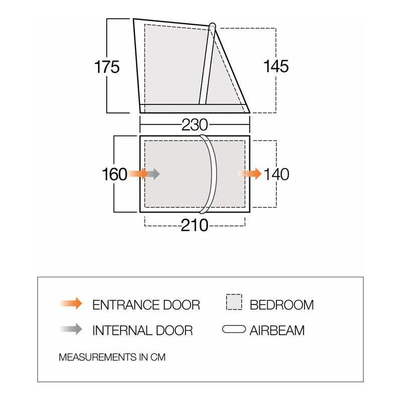 Vango Tall Annex Elements TC - Riviera Caravan Annex Vango - Dynamic Drive