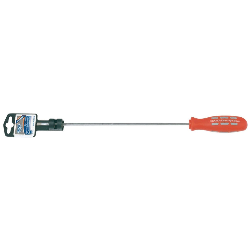 Draper Plain Slot Parallel Tip Long Pattern Mechanic's Screwdriver, 5 x 250mm Draper - Dynamic Drive