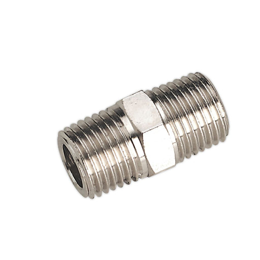 Sealey Double Male Union 1/4"BSPT to 1/4"BSPT SA1/1414 Sealey - Dynamic Drive
