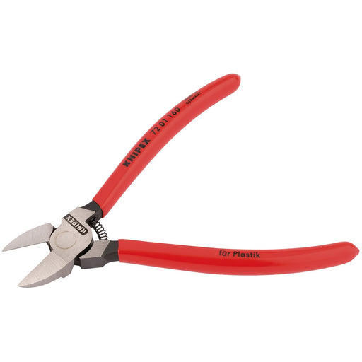 Draper Knipex 72 01 160SB Diagonal Side Cutter for Plastics or Lead Only, 160mm Draper - Dynamic Drive