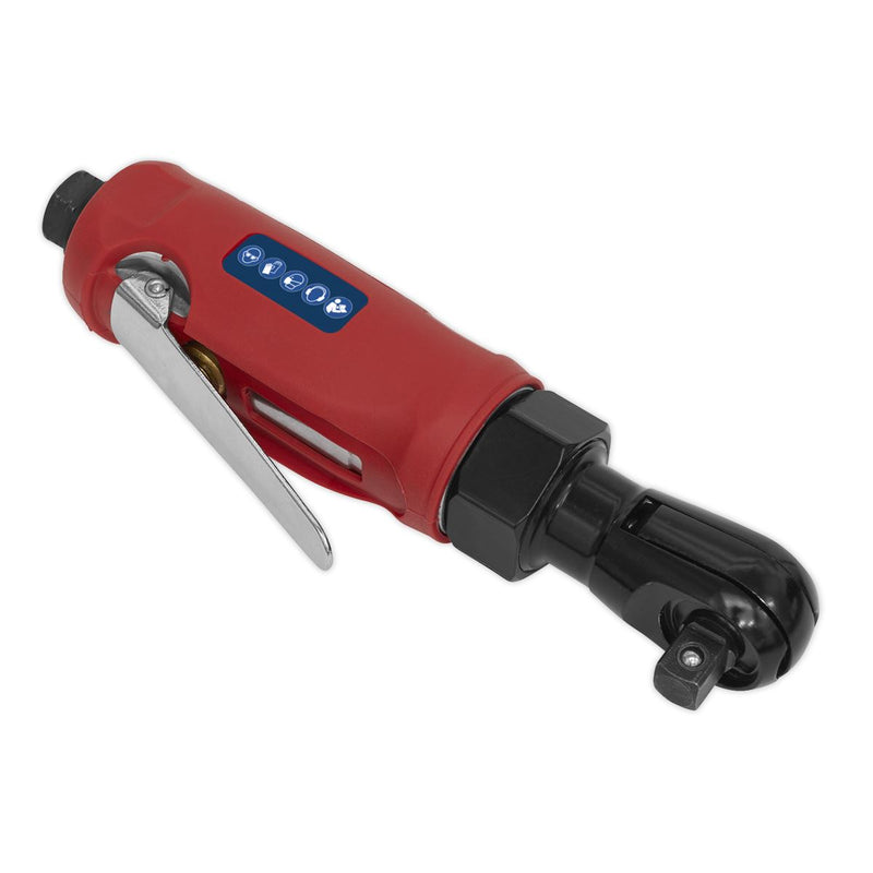 Sealey Compact Air Ratchet Wrench 3/8"Sq Drive GSA635 Sealey - Dynamic Drive