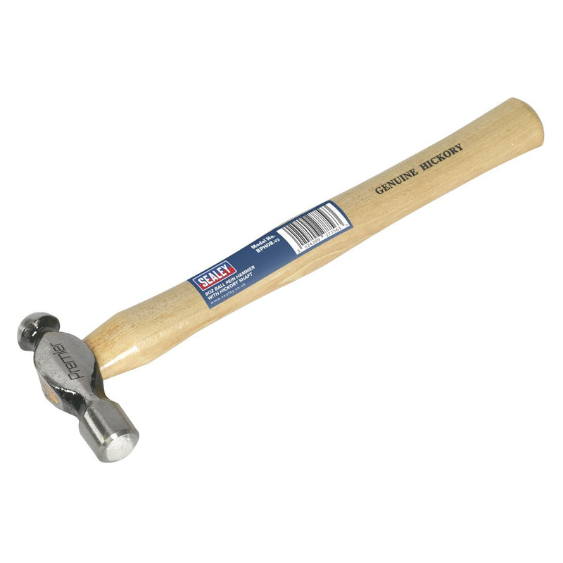 Sealey Ball Pein Hammer 8oz Hickory Shaft BPH08 Sealey - Dynamic Drive