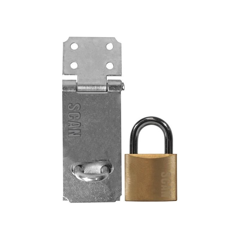 Scan Hasp and Staple 89mm + 40mm Padlock Scan - Dynamic Drive