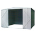Dellonda Galvanised Steel Metal Garden Shed - Green Dellonda  - Dynamic Drive
