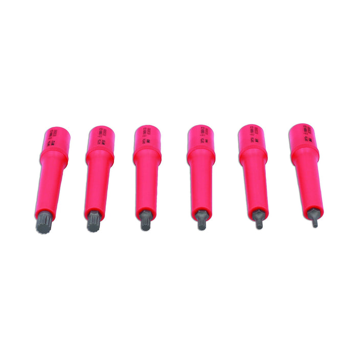 Laser Insulated Spline Bit Socket Set 3/8"D 6pc 8544 Laser - Dynamic Drive