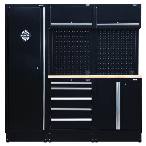 Draper BUNKER Modular Storage Combo with Hardwood Worktop (11 Piece) 04488 Draper - Dynamic Drive