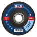 Sealey Flap Disc Zirconium115mm22mm Bore 60Grit FD11560 Sealey - Dynamic Drive