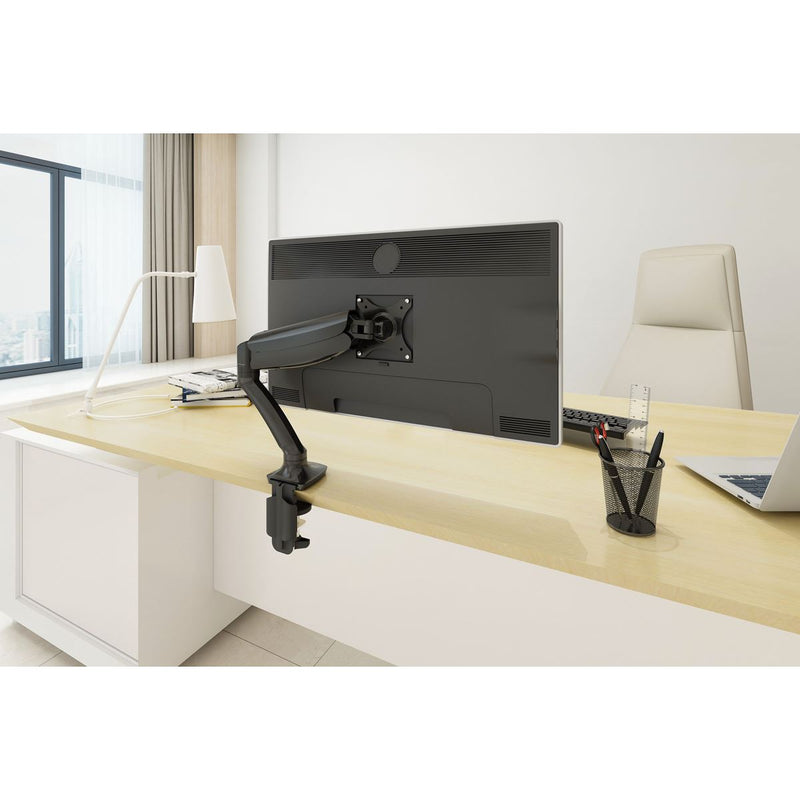 Dellonda Adjustable Single Monitor Arm with 360 Rotation - Black DH24 Dellonda - Dynamic Drive