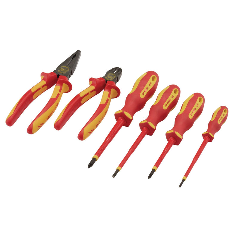 Draper XP1000 VDE Screwdriver and Pliers Set (6 Piece) 94848 Draper - Dynamic Drive