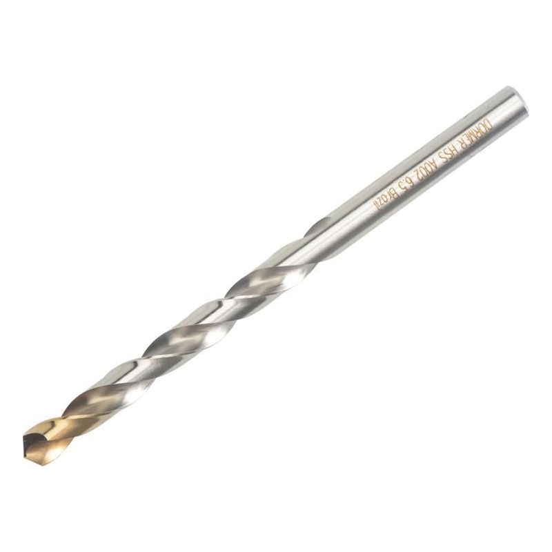 Dormer A002 HSS-TiN Coated Jobber Drill 6.50mm OL:101mm WL:63mm Dormer - Dynamic Drive