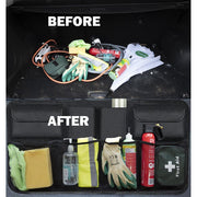 Car Boot Organiser Back Seat Hanging Pocket Large Tidy Storage Bag Accessories Streetwize  - Dynamic Drive