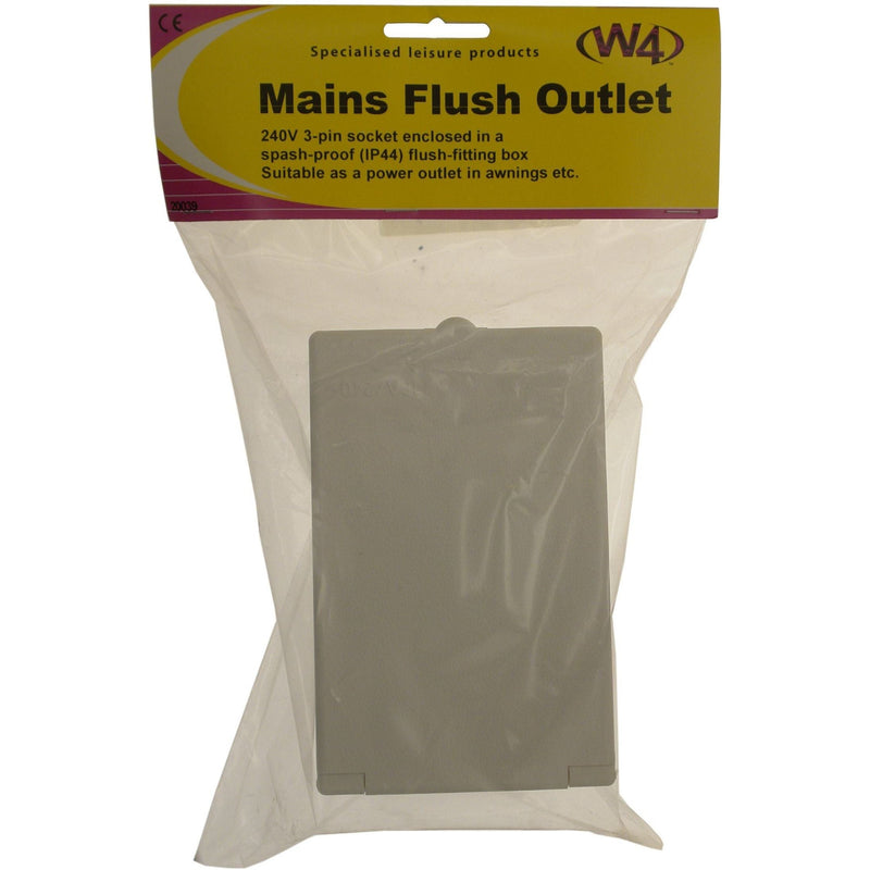 W4 Flush Mains Outlet Oblong 20039 W4 - Dynamic Drive