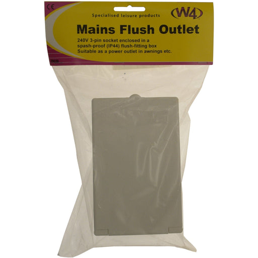 W4 Flush Mains Outlet Oblong 20039 W4 - Dynamic Drive