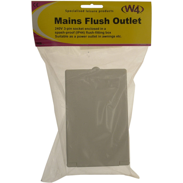 W4 Flush Mains Outlet Oblong 20039 W4 - Dynamic Drive