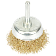Draper Brassed Steel Crimped Wire Cup Brush, 50mm 41432 Draper - Dynamic Drive