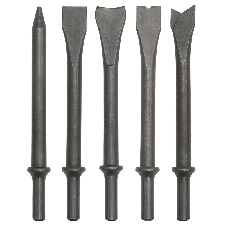 Sealey Air Hammer Chisel Set 170mm 5pc SA11C Sealey - Dynamic Drive