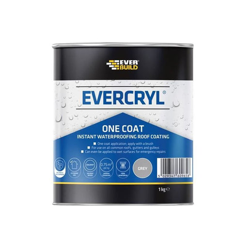 Everbuild Sika EVERCRYL® One Coat Grey 1kg Everbuild Sika - Dynamic Drive