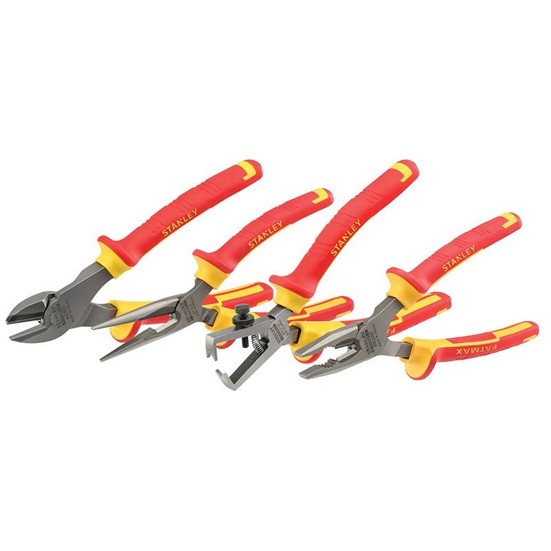 Stanley® Hand Tools FatMax® VDE Pliers Set, 4 Piece STANLEY® Hand Tools - Dynamic Drive
